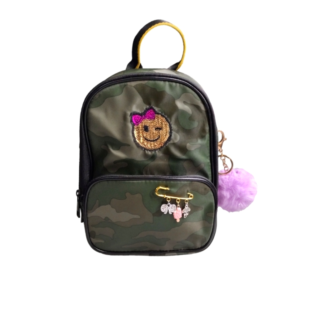 Emoji/Camo Custom Mini Backpack